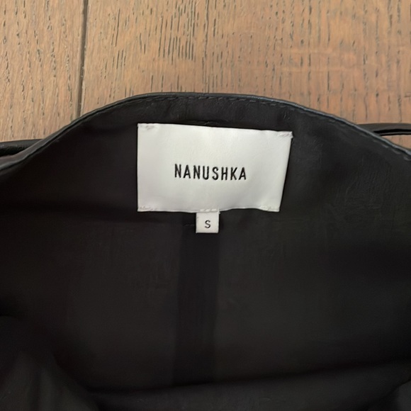 Nanushka Sekoya black vegan leather skirt - Picture 3 of 4